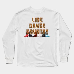 Country Line Dance Long Sleeve T-Shirt